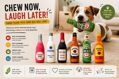 Funny Beer Bottle Dog Toy